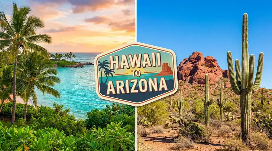 hawaii to arizona