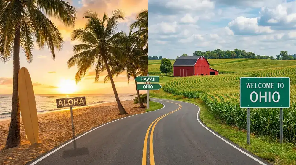 hawaii to ohio