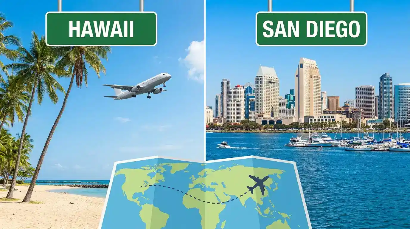 hawaii to san diego